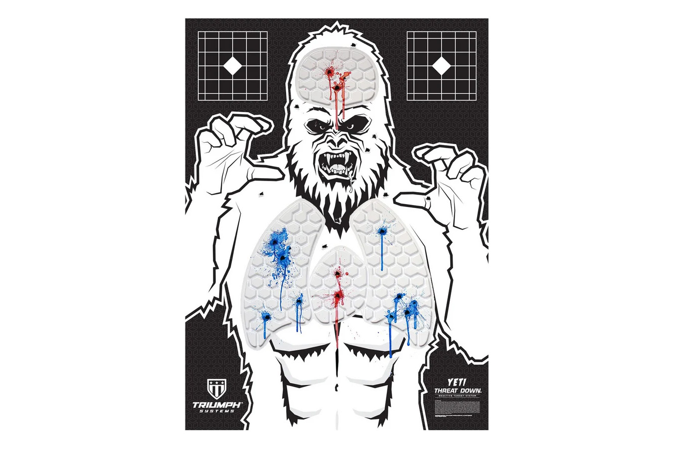 Triumph Systems Threat Down Reactive Splatter Yeti Target